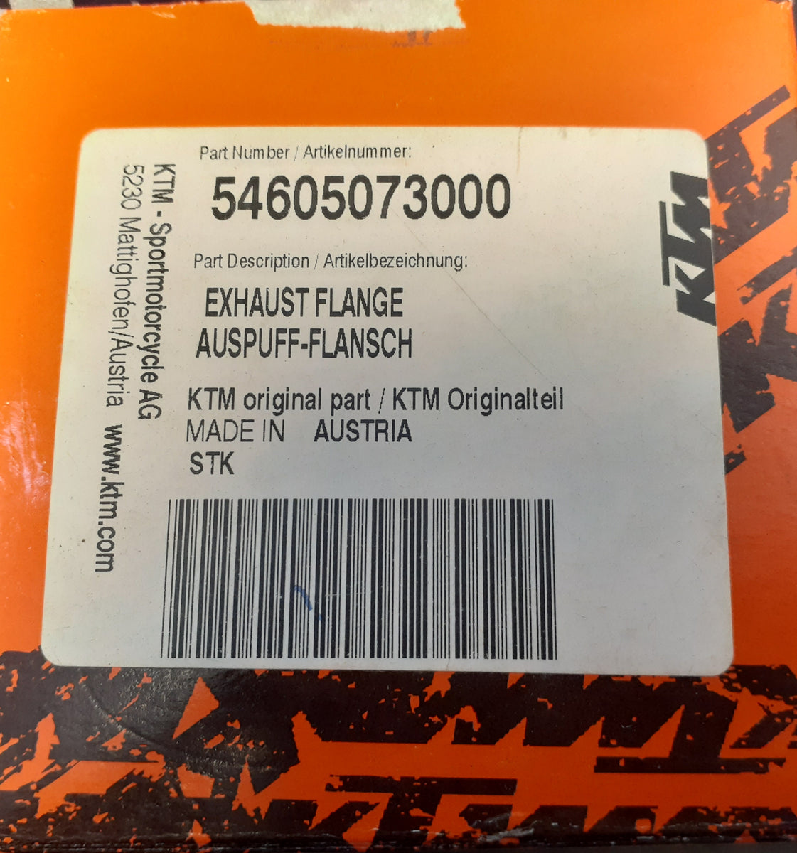 KTM Exhaust Flange Oshawa Cycle Salvage