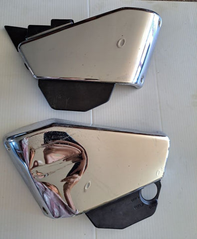 VT800 Shadow Chrome Side Covers