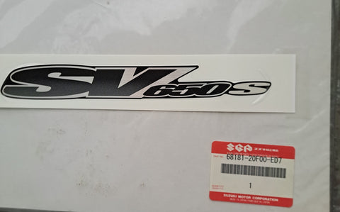 SV650S Fairing Decal Emblem