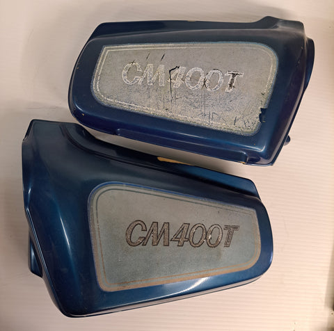 Honda CM400T Blue Side Covers