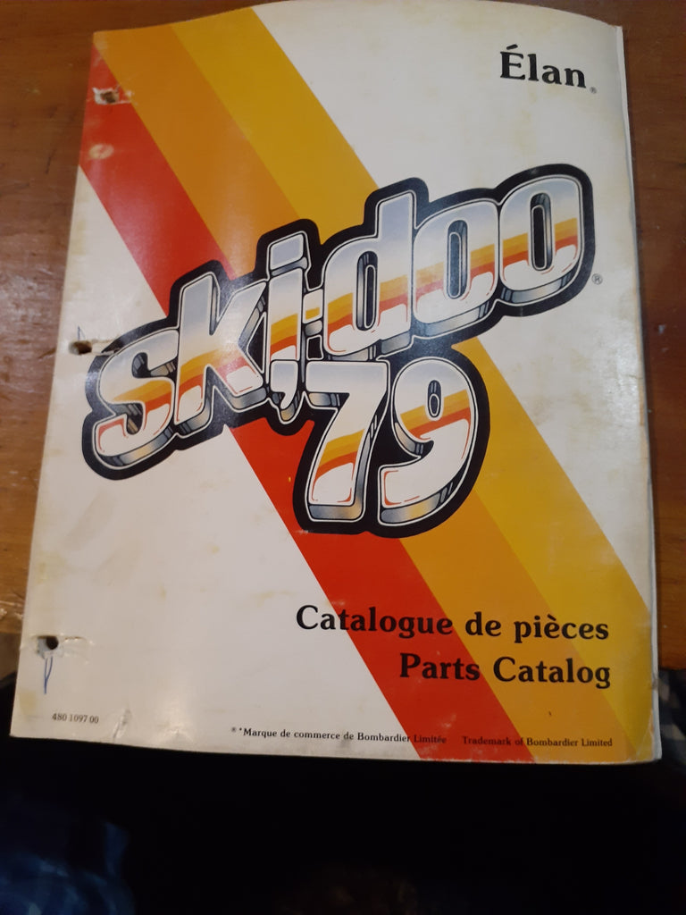 1979 Skidoo Elan Parts Catalog Oshawa Cycle Salvage