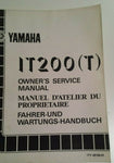 YAMAHA IT200T SERVICE MANUAL 1TY-28199-81