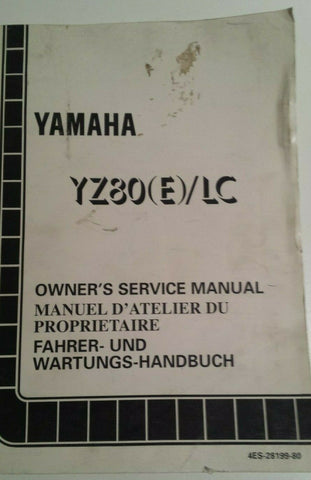 2000 YZ 125M/LC SERVICE MANUAL OEM YAMAHA
