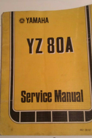 1974 YZ80A SERVICE MANUAL OEM YAMAHA