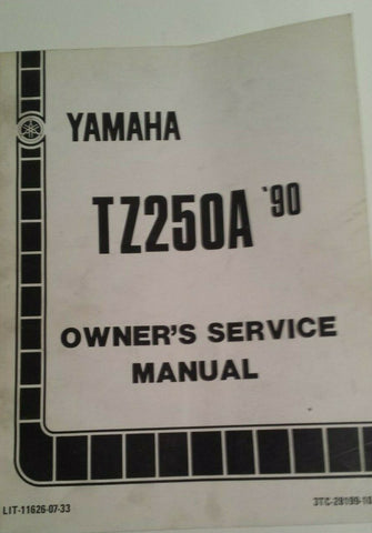 1990 TZ 250A SERVICE MANUAL OEM YAMAHA