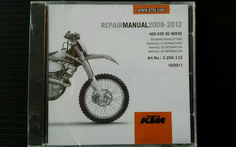 KTM REPAIR MANUAL  400-530 XC-W / EXC, 2008-2012 #3206112