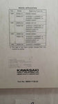 1990 - 1993 NINJA ZX-6 ZZ-R600 ZZ-R500 OEM SERVICE  MANUAL 99924-1128-02