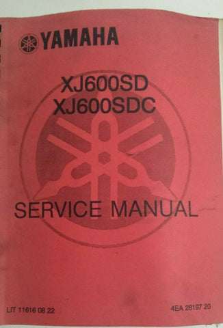YAMAHA XJ 600 SERVICE MANUAL OEM YAMAHA MANUAL