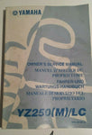 YAMAHA YZ 250(M)/LC MANUAL 5HC-28199-30