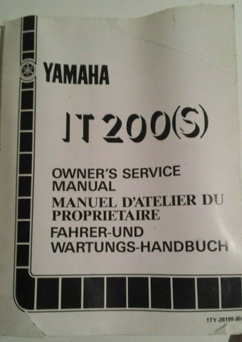 1986 IT 200S SERVICE MANUAL