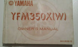 YFM350X(W) YAMAHA OWNERS MANUAL