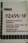 1988 YZ 490U SERVICE MANUAL OEM YAMAHA