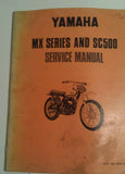 YAMAHA MX AND SC500 SERVICE MANUAL