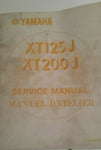 YAMAHA XT125J / XT200J SERVICE MANUAL OEM YAMAHA 15W-28197-70