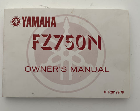 FZ750N Owners Manual