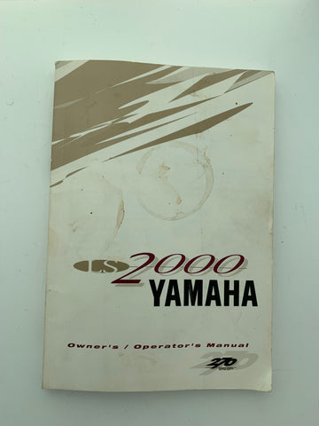LS 2000 Yamaha Owners Manual