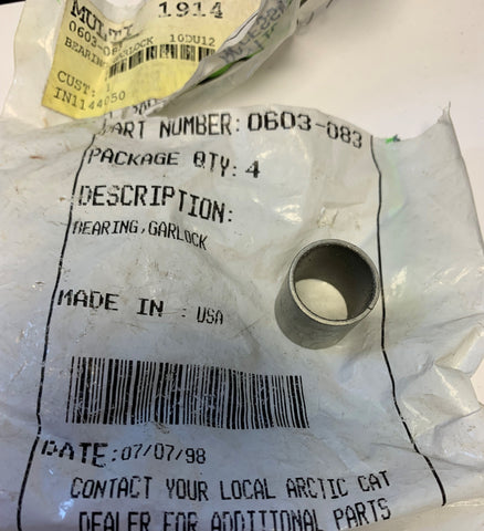 Arctic Cat Garlock Bearing