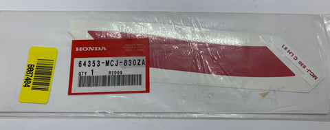 CBR900 CBR929 L Cowl Stripe