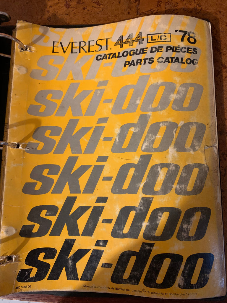 1978 Everest 444 LC Parts Catalog Oshawa Cycle Salvage