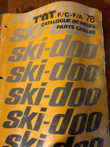 1978 Skidoo TNT Parts Catalog