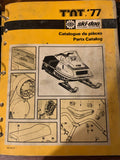 1977 Skidoo TNT Parts Catalog